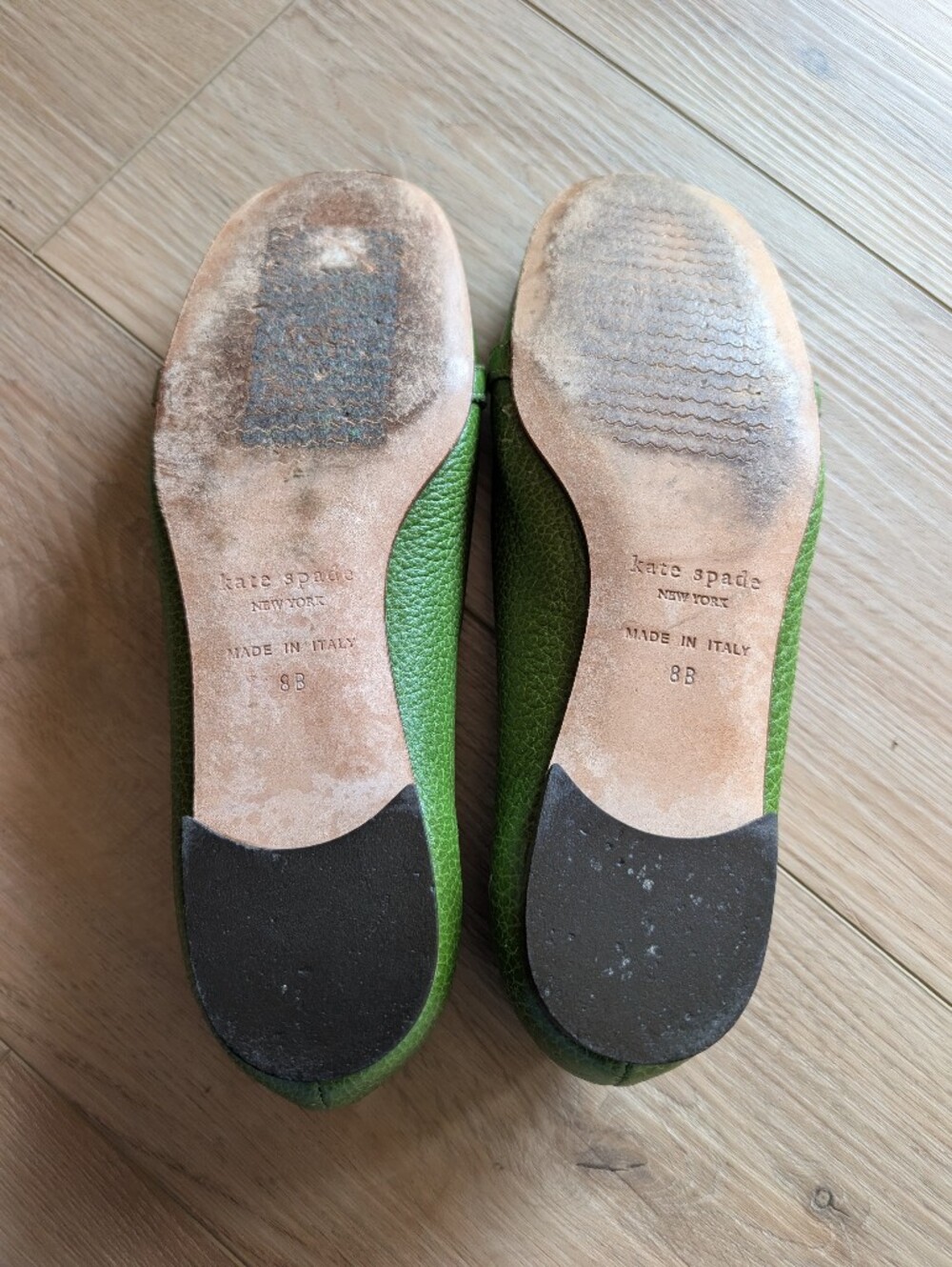 kate spade Green Leather Loafers 8 - Picture 8 of 8